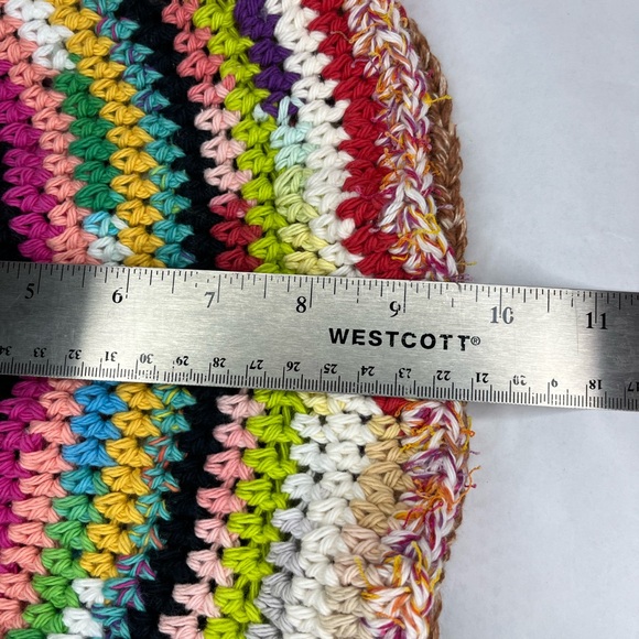 Crochet bucket hat crochet 100% cotton multicolor washable dryable granny sq - Picture 6 of 13